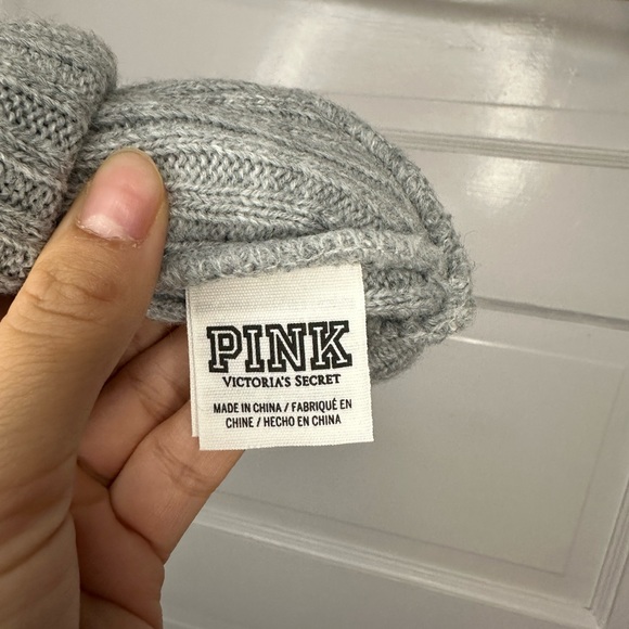Gray VS PINK Knitted Beanie - Picture 4 of 5